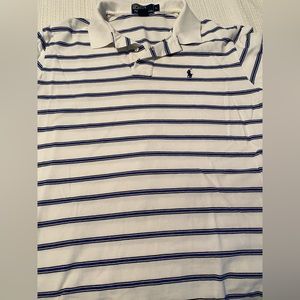Polo collard short sleeve large